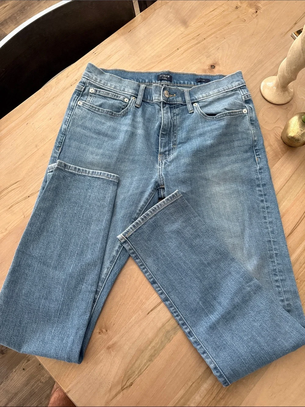 J. Crew Medium Blue Straight-Leg Jeans